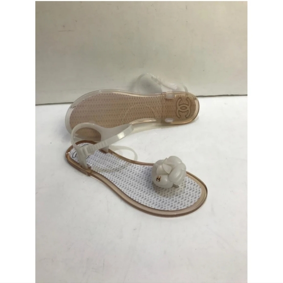Authentic Chanel Camellia Sandals - Picture 5 of 8
